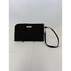 Baggallini Clutch Wristlet Cheetah Black